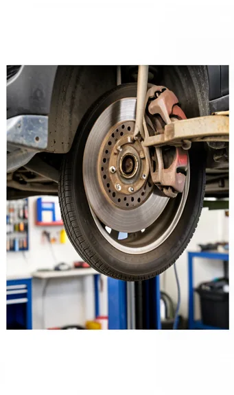 Technician working in a professional auto repair bay